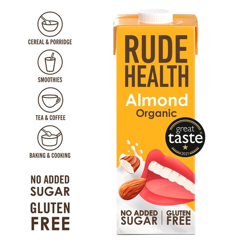 Napój roślinny Rude Health Almond drink (migdał) Organic 6x1L