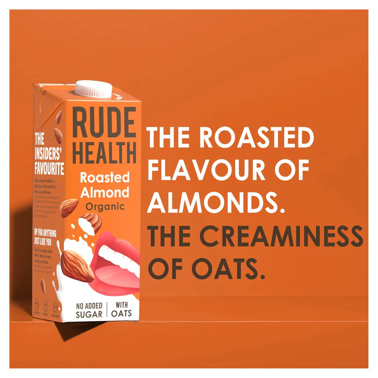 Rude Health Roasted Almond Organic – smak prażonych migdałów i kremowa konsystencja owsa, napój roślinny bez cukru