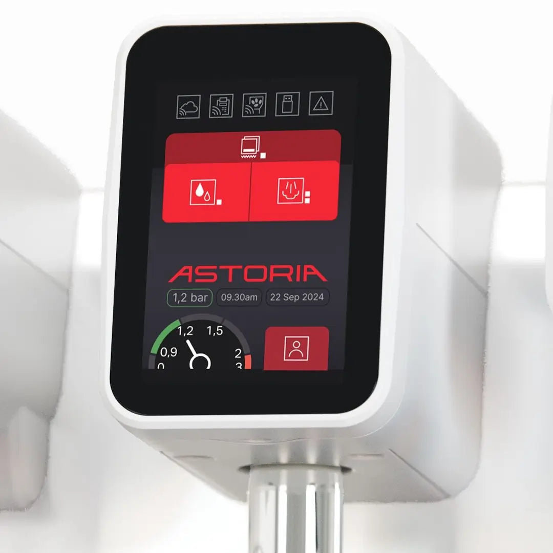 Astoria AB200 panel dotykowy ekspresu do kawy z wyświetlaczem i kontrolą parametrów