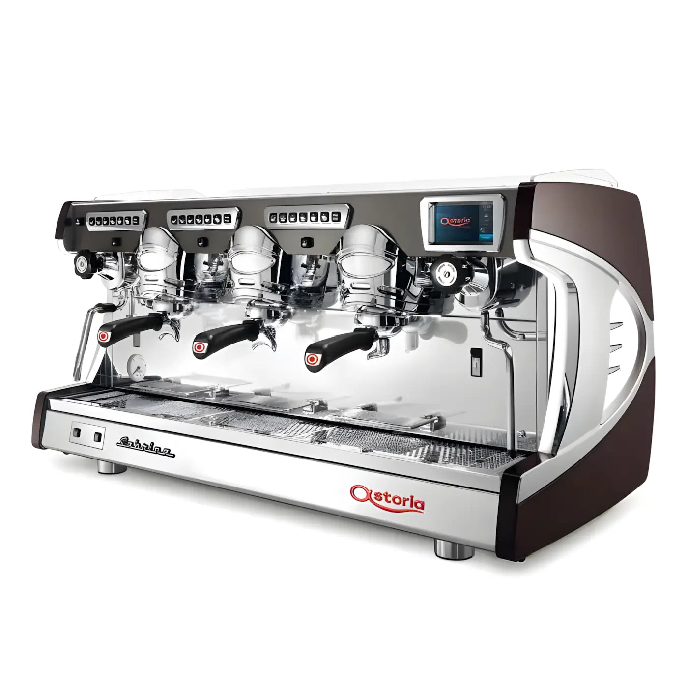 Astoria Sabrina SAE 3GR – profesjonalny trójgrupowy ekspres kolbowy do kawiarni z wyświetlaczem, ekspres gastronomiczny do espresso Astoria