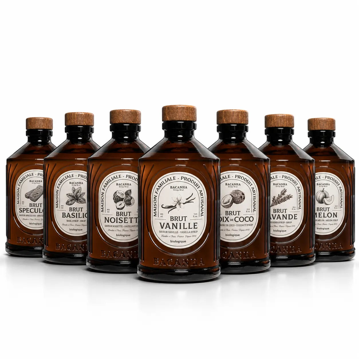 Organiczne syropy Bacanha – zestaw smaków premium do kawy i napojów dla gastronomii B2B