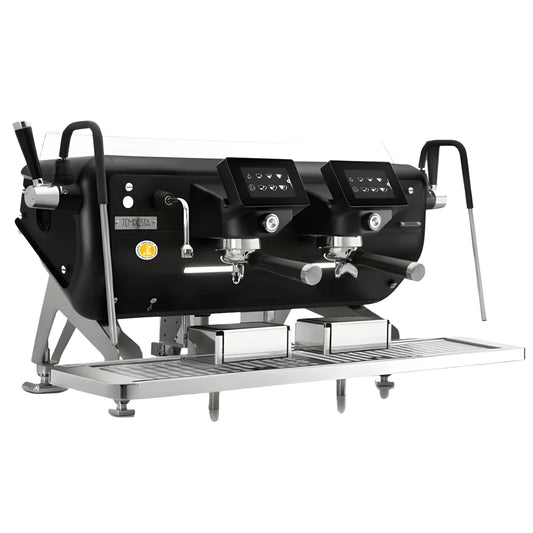 Profesjonalny ekspres do kawy 2-grupowy z ekranem dotykowym czarny