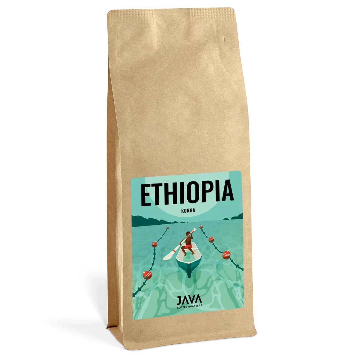 Ethiopia Konga 1 kg – etiopska kawa specialty w ziarnach od JAVA Coffee Roasters, przeznaczona do przelewowych metod parzenia.