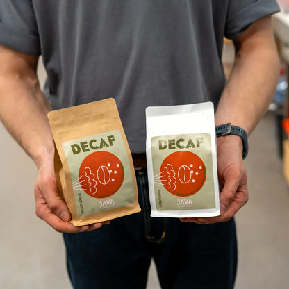 JAVA Coffee decaf Ethiopia B2B porównanie opakowań kawa bezkofeinowa specialty