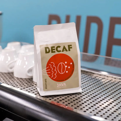 JAVA Coffee decaf Ethiopia białe opakowanie kawa bezkofeinowa specialty przy ekspresie B2B