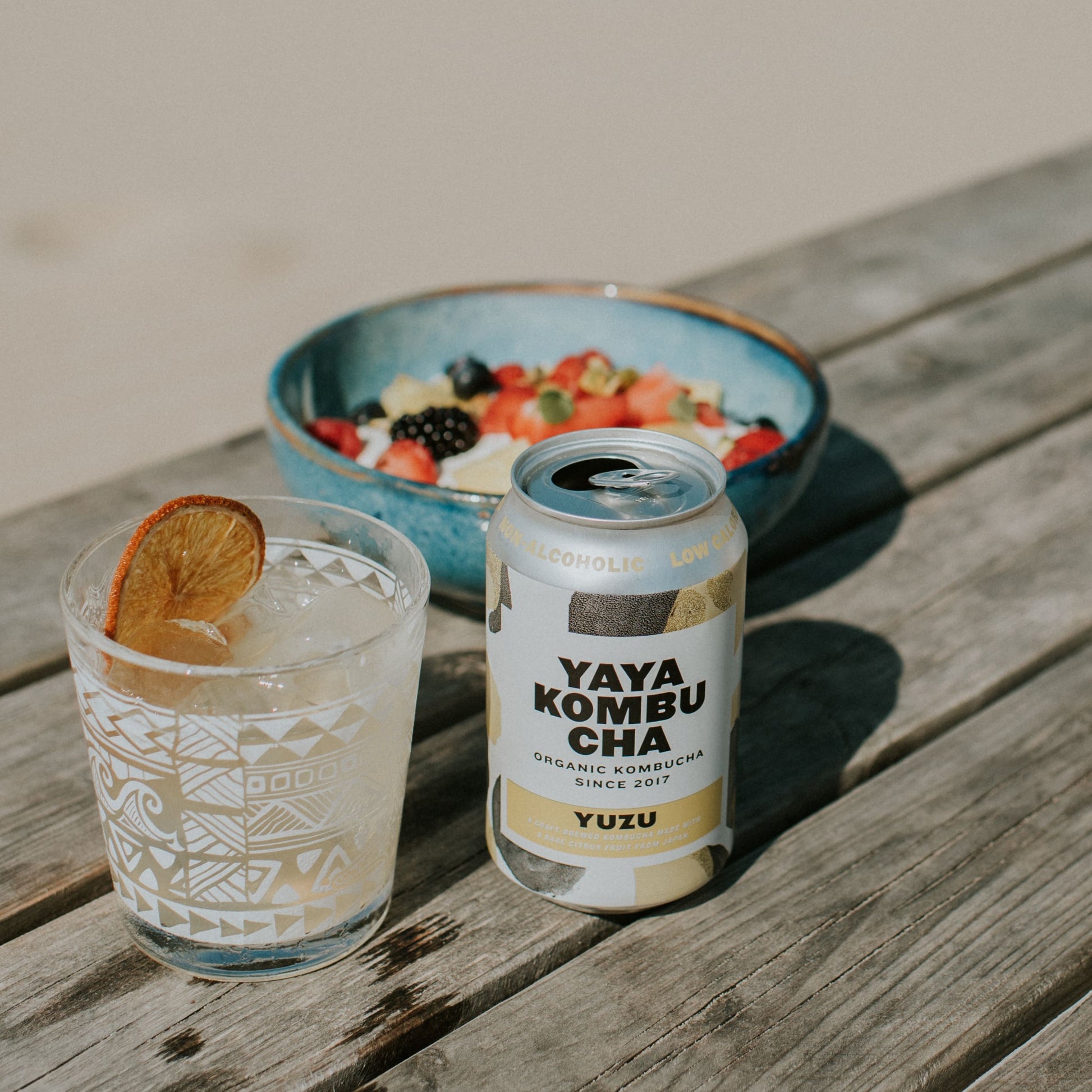 Kombucha organiczna Yaya o smaku Yuzu