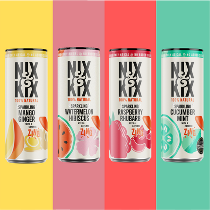 Napoje musujące Nix & Kix smaki do wyboru [250ml x 12]