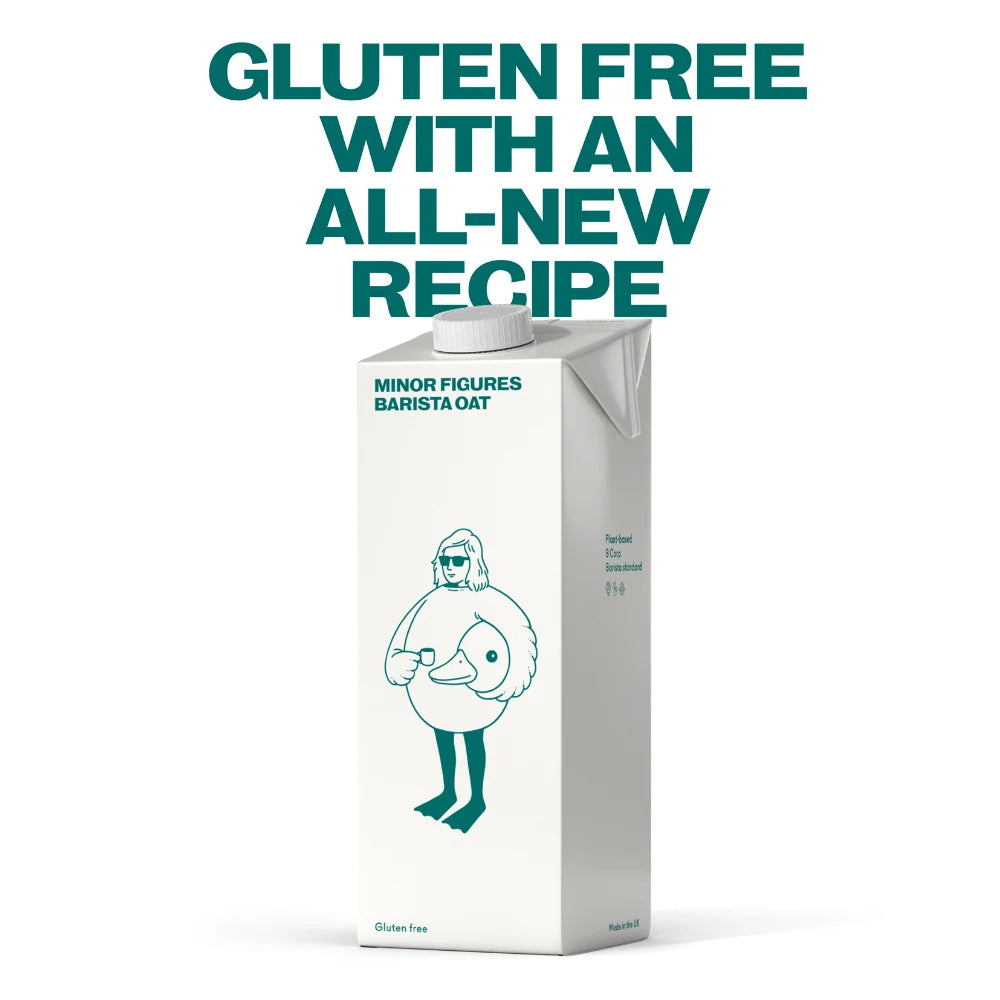 Minor Figures Barista Oat Gluten Free 1L – bezglutenowy napój owsiany do kawy z nową recepturą i ulepszonym spienianiem