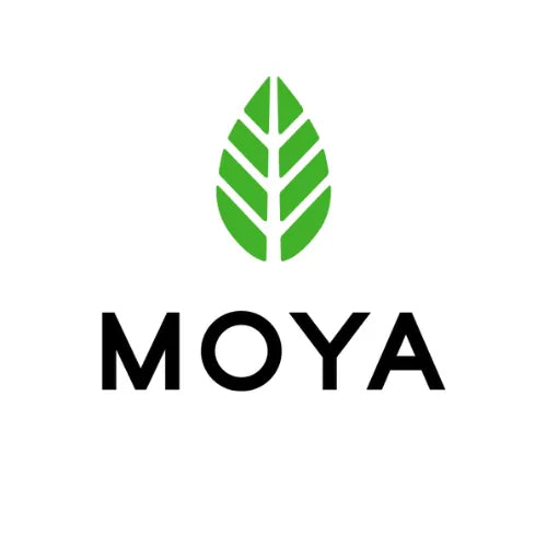 Logo marki Moya Matcha – producenta organicznej japońskiej matchy klasy premium. Produkty Moya dedykowane są dla sektora HoReCa, sklepów specjalistycznych i dystrybutorów.
