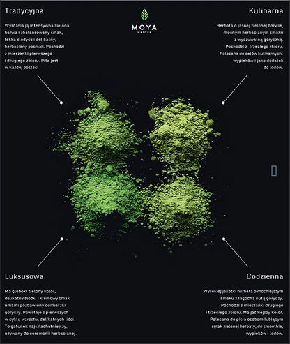 Moya Matcha Tradycyjna organiczna Japońska Herbata 100g
