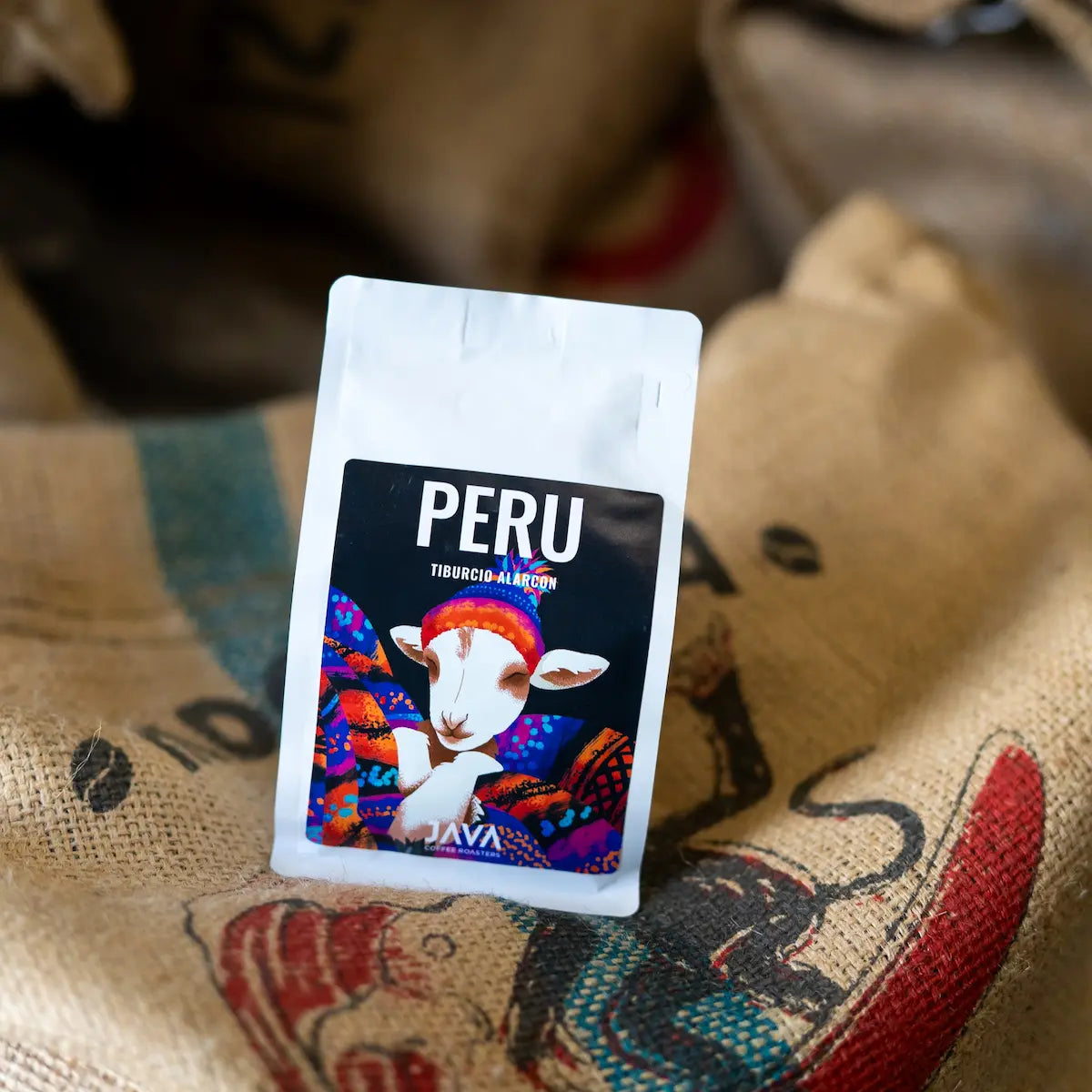 Peru Tiburcio Alarcon Geisha Inca – kawa specialty JAVA Coffee Roasters na workach z zieloną kawą