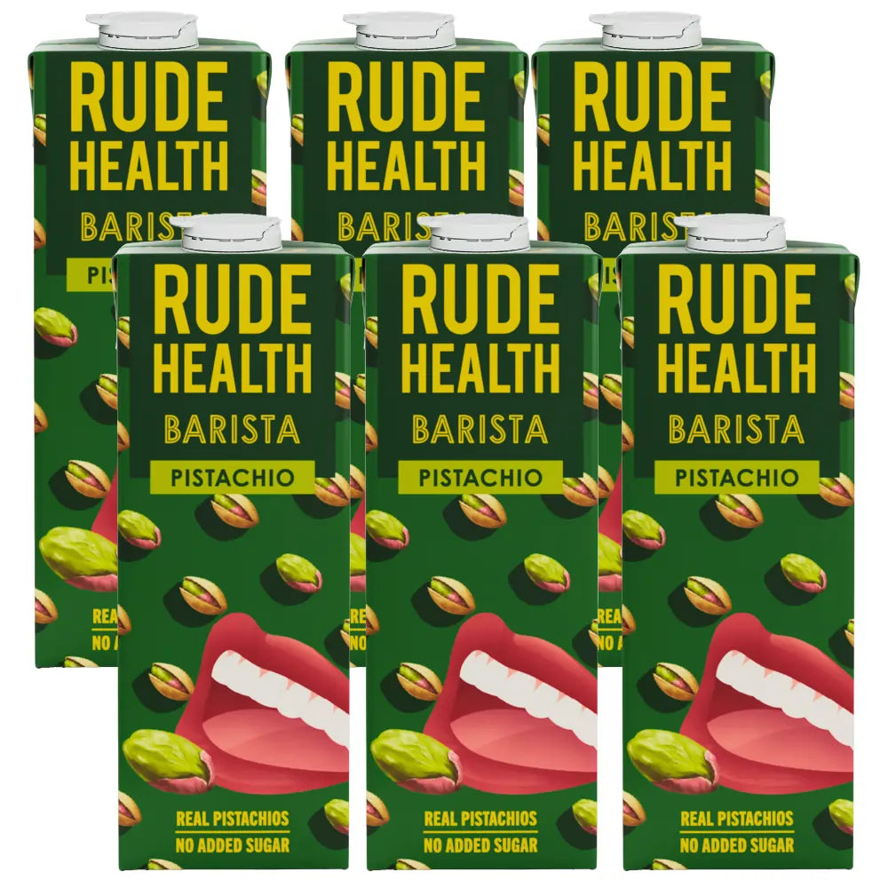 Napój pistacjowy Rude Health Barista Pistachio 1 l – kilka opakowań, roślinna alternatywa mleka do kawy