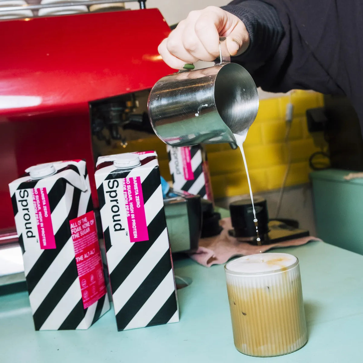 Sproud Barista Zero – spieniony napój grochowy do kawy dla kawiarni i gastronomii B2B