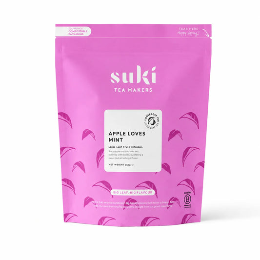 Suki Tea Apple Loves Mint 250 g – liściasta herbata owocowa z jabłkiem i miętą dla gastronomii