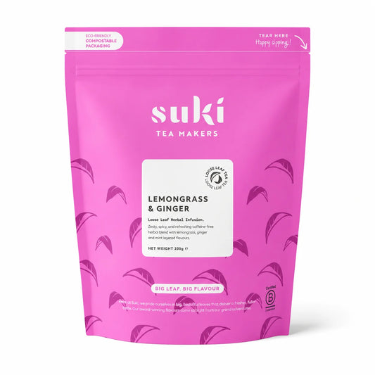 Suki Tea Lemongrass & Ginger 200 g – liściasta herbata ziołowa z trawą cytrynową i imbirem dla gastronomii