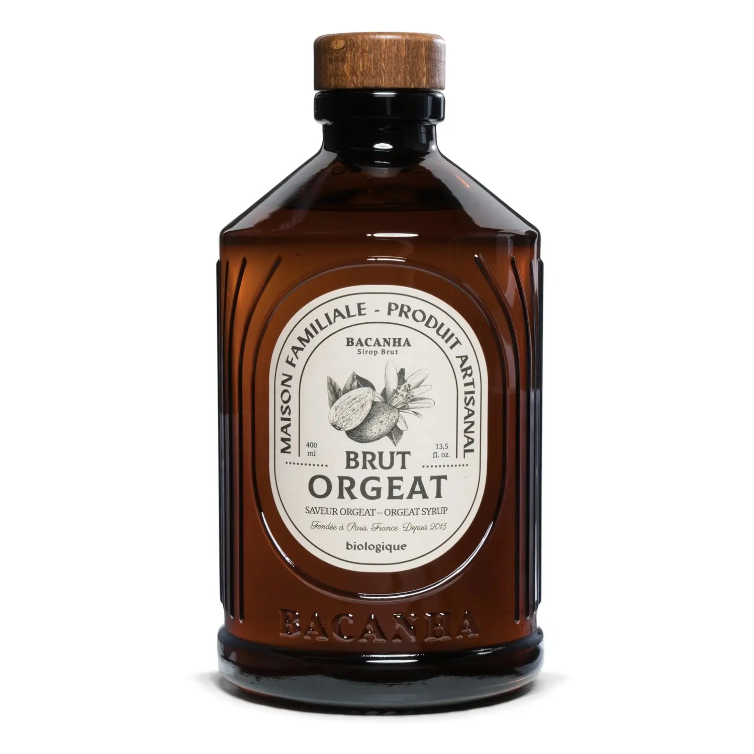 Syrop Bacanha Orgeat Organic 400 ml – syrop migdałowy premium do kawiarni, barów i gastronomii