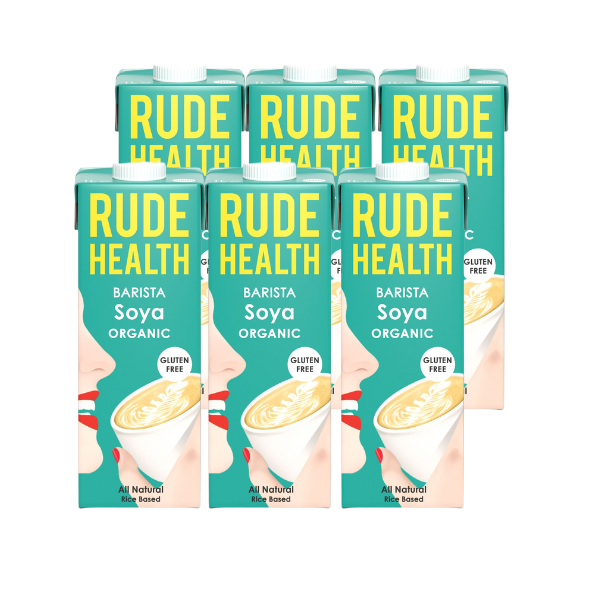 Napój roślinny Rude Health Barista Soya drink (soja) [Organic] 6x1L