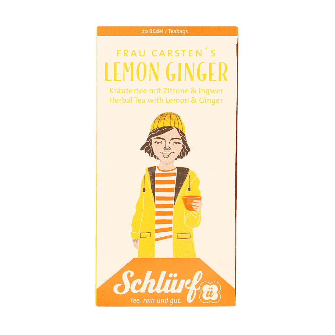 Frau Carsten's Lemon Ginger Bio – komplet 6 szt.