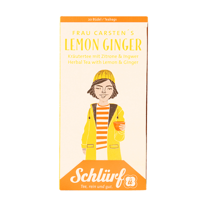 Frau Carsten's Lemon Ginger Bio – komplet 6 szt.