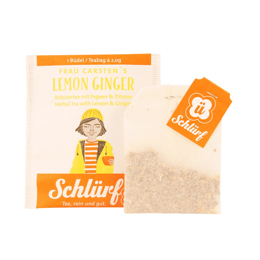 Frau Carsten's Lemon Ginger Bio – komplet 6 szt.