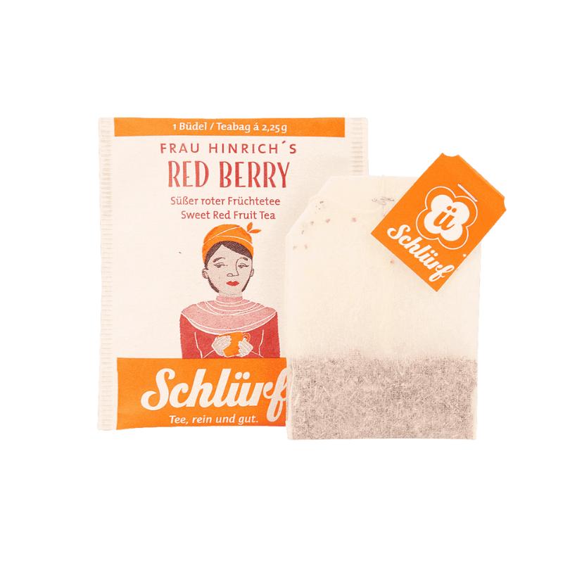 Herbata Schlürf Frau Hinrichs Red Berry Bio [Komplet 6 szt.]